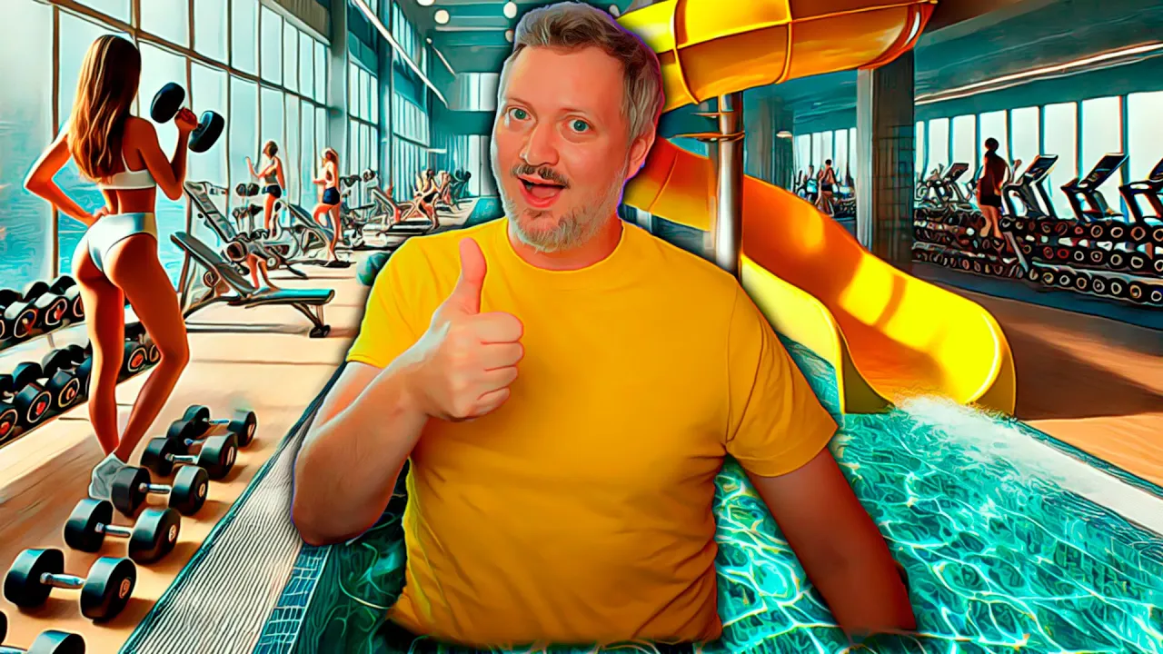 En Pool i Mit GYM Var Den BEDSTE Ide! (Bikinier)