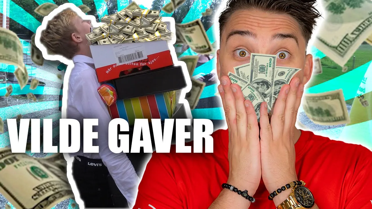 OVERRASKER KONFIRMAND MED VILDE GAVER