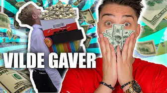 OVERRASKER KONFIRMAND MED VILDE GAVER