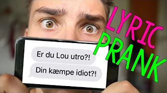 LYRIC PRANK PÅ VENINDE (Spild tiden af Xander)