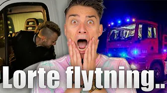 Min flytning gik HELT galt.. (Falck kom) // Mit Nye Hus 1