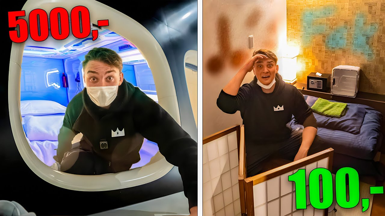 Dyreste VS. Billigste Kapsel Hotel