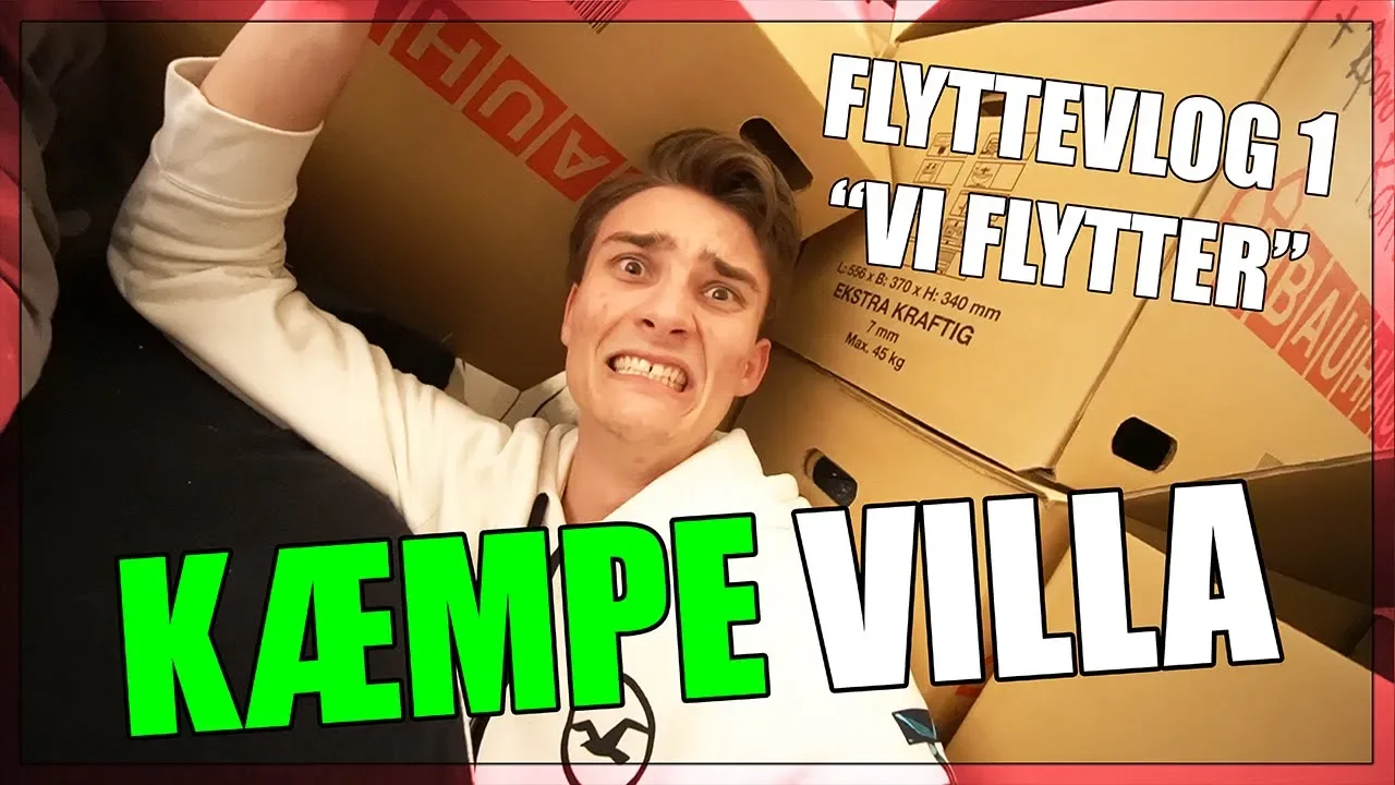 SÅ FLYTTER VI (KÆMPE VILLA FlytteVlog 1)