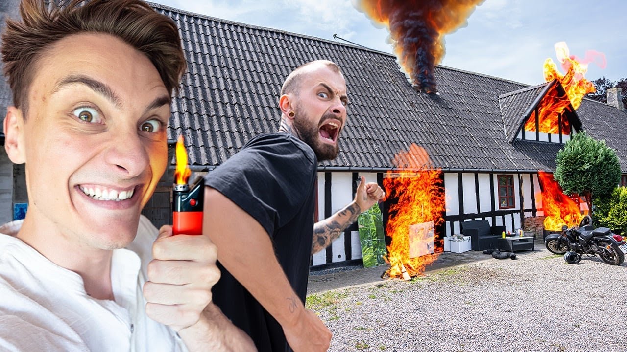 Sætter Ild i Hus Prank