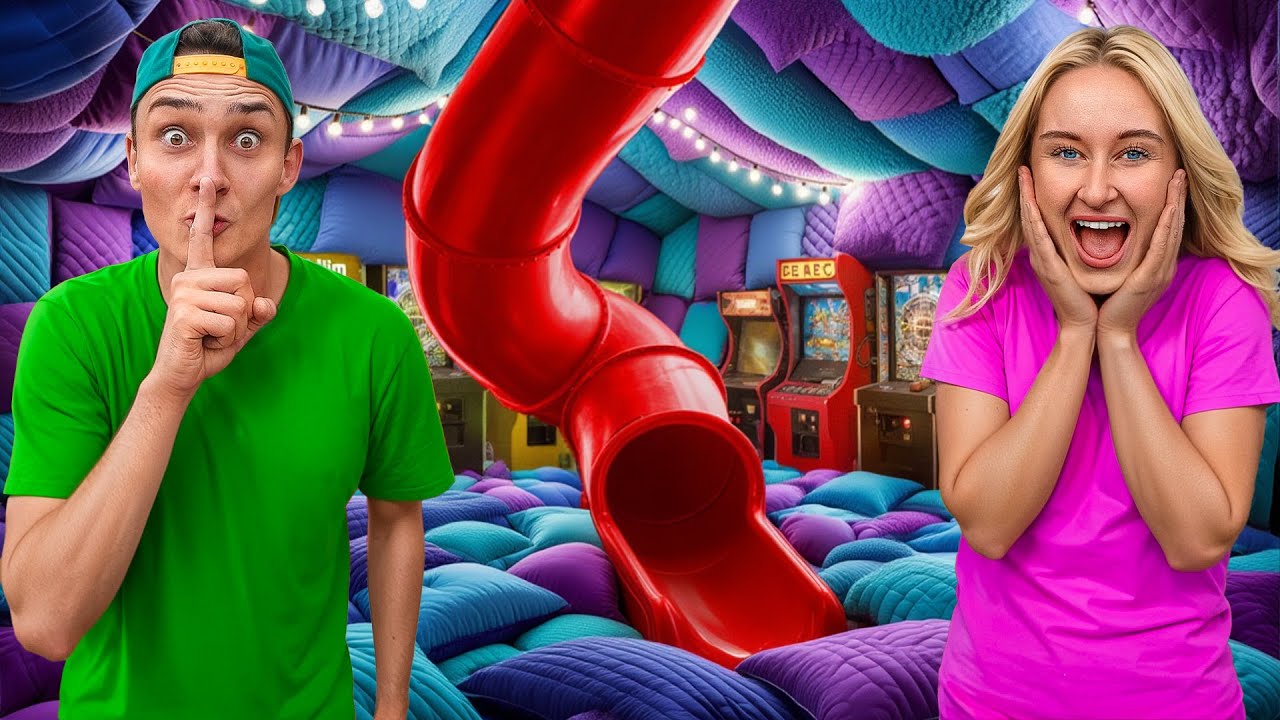 Vi bygger kæmpe hule i det nye hus!