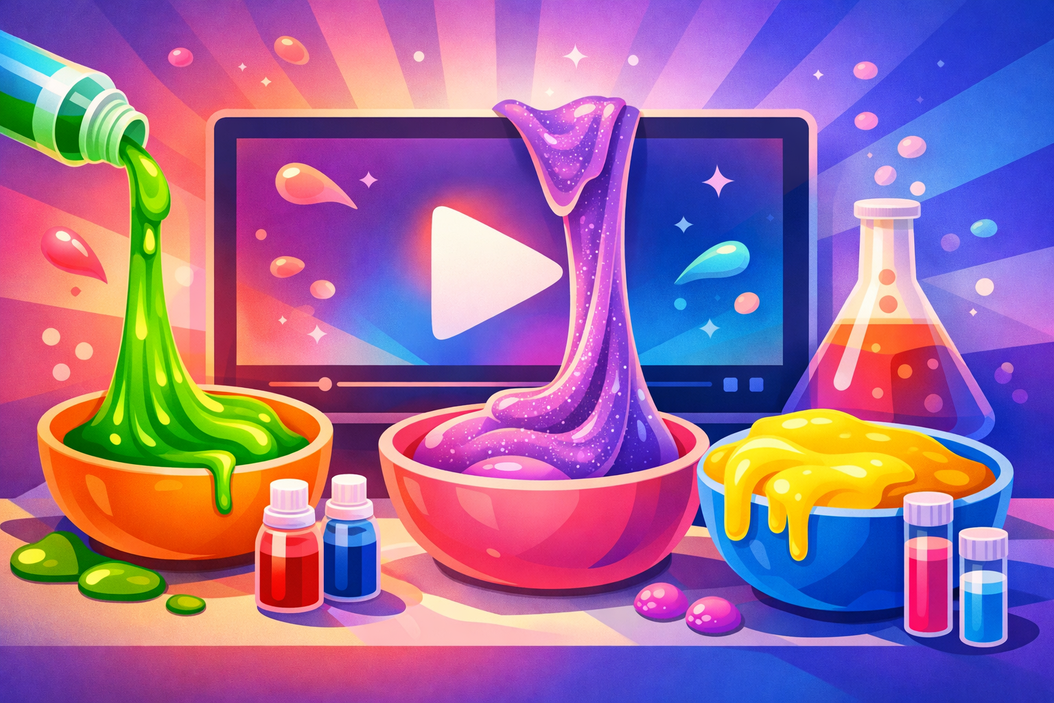 Ugens Udvalgte: Tester farver til slim!? Virker det??