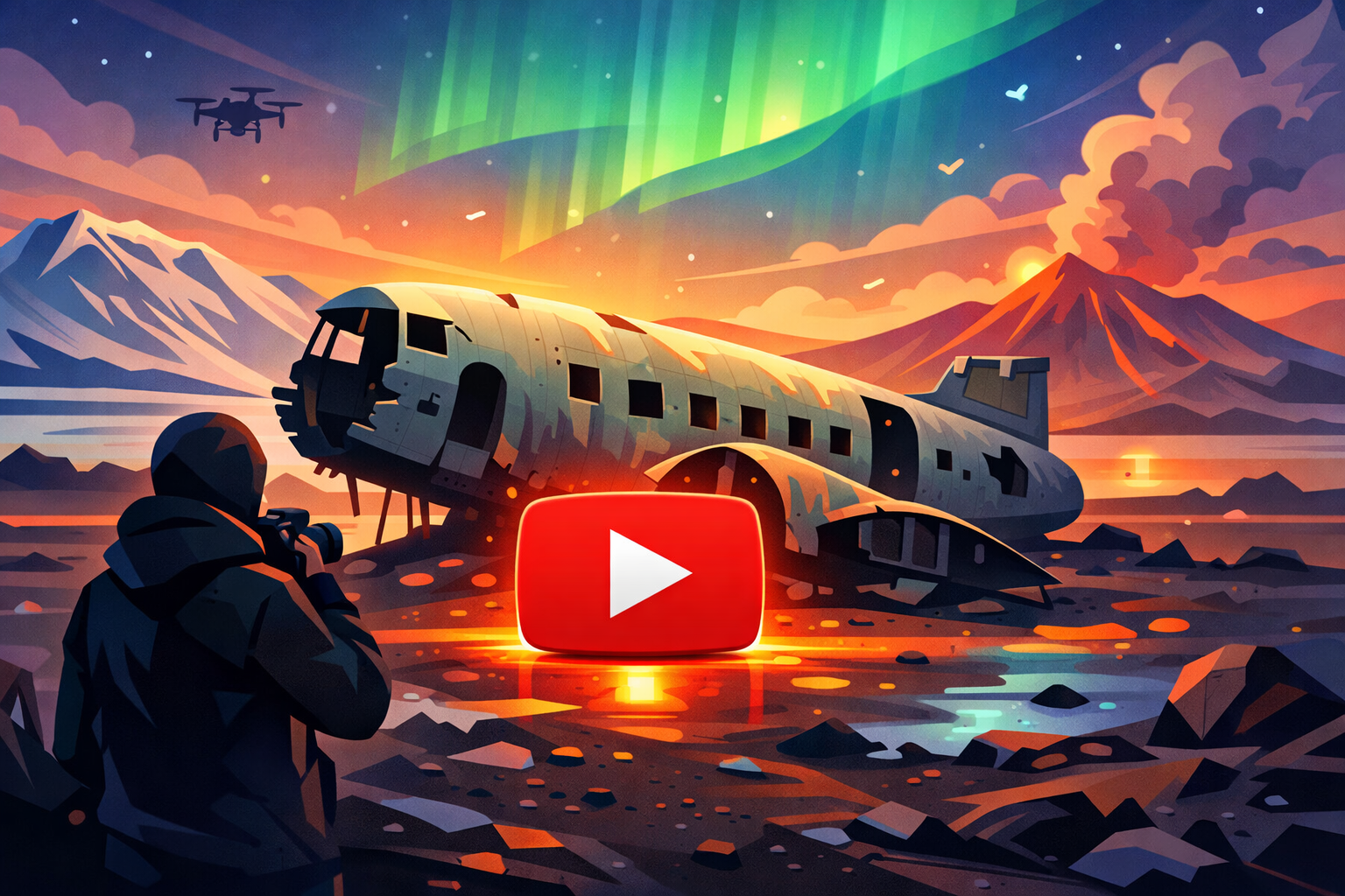 Ugens Udvalgte (Rejser & Begivenheder): Besøger nedstyrtet militærfly på Island!!