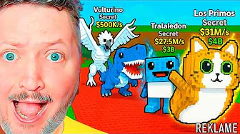 $0 Til $1 TRILLION i Steal A Brainrot På 30 Minutter KUN HAV OG LUFT!