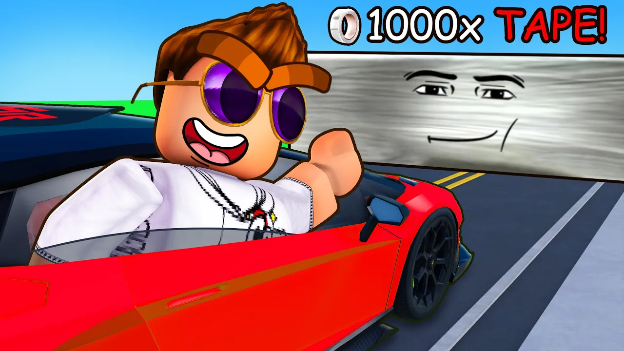 MIN BIL vs. 1000 RULLER TAPE!