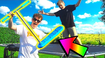 VILDESTE TRICKS PÅ ET TRAMPOLIN LØBEHJUL!!