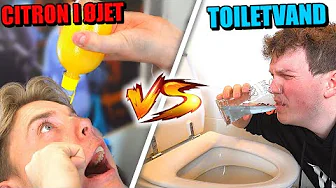 HVAD VIL DU HELST!? (Citron I Øjet VS. Drik Toiletvand)