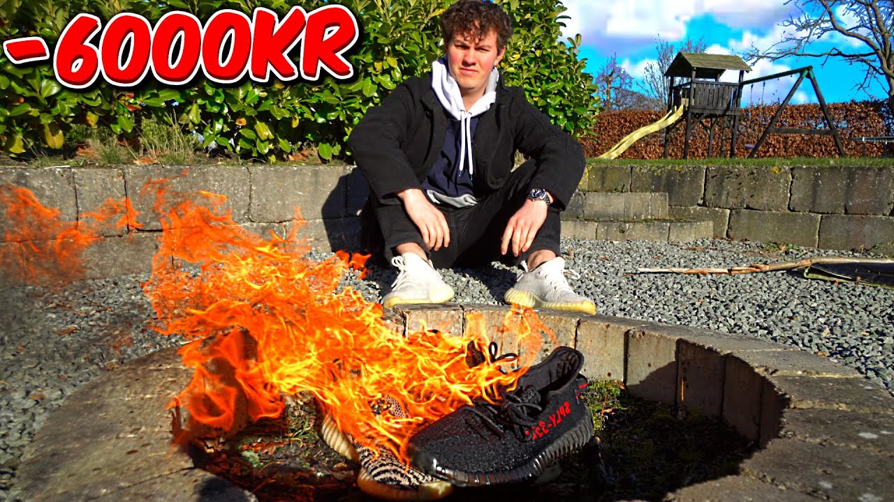 Jeg Brænder Mine YEEZYS Til 6000KR!