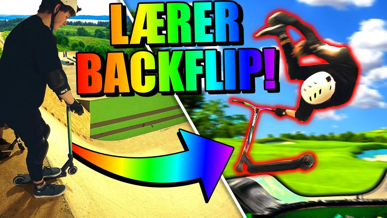 JEG SKULLE LÆRE BACKFLIP PÅ LØBEHJUL OG SÅDAN GIK DET!!