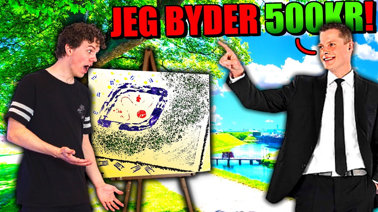 Jeg malede et Kunst-Maleri og solgte det til højeste bud på Tiktok!