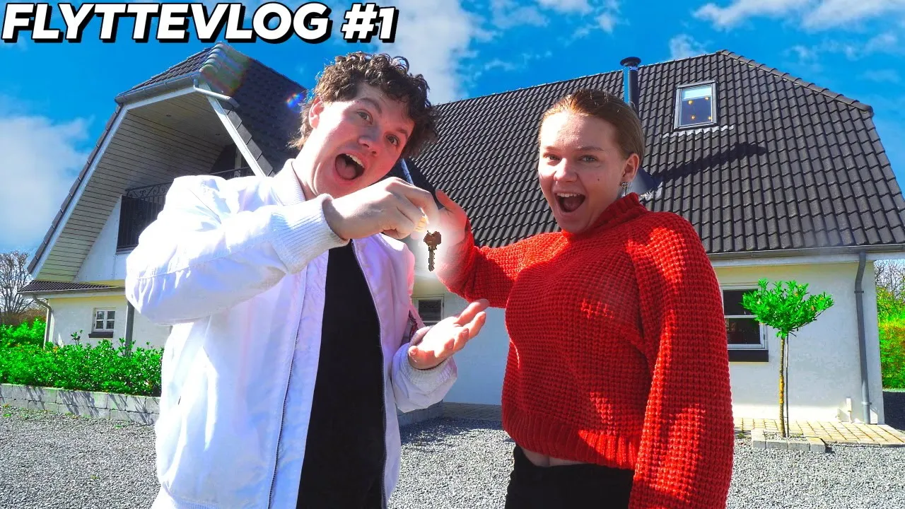 FLYTTER I HUS MED MIN KÆRESTE!! - Jud&Nat Flyttevlog #1