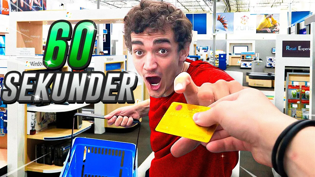 Du Har *60 SEKUNDER* Til At Købe ALT HVAD DU VIL!!