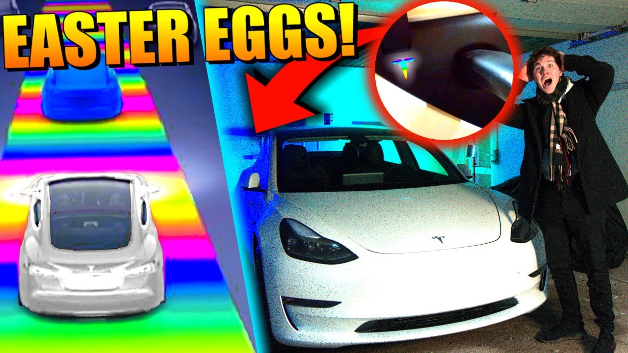 ALLE EASTER EGGS I MIN TESLA!!