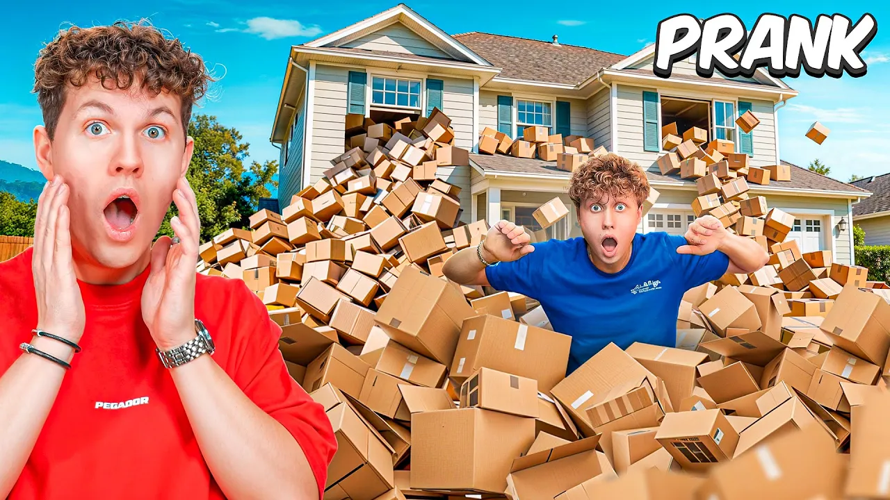 Fylder Shadys Hus med Papkasser PRANK!