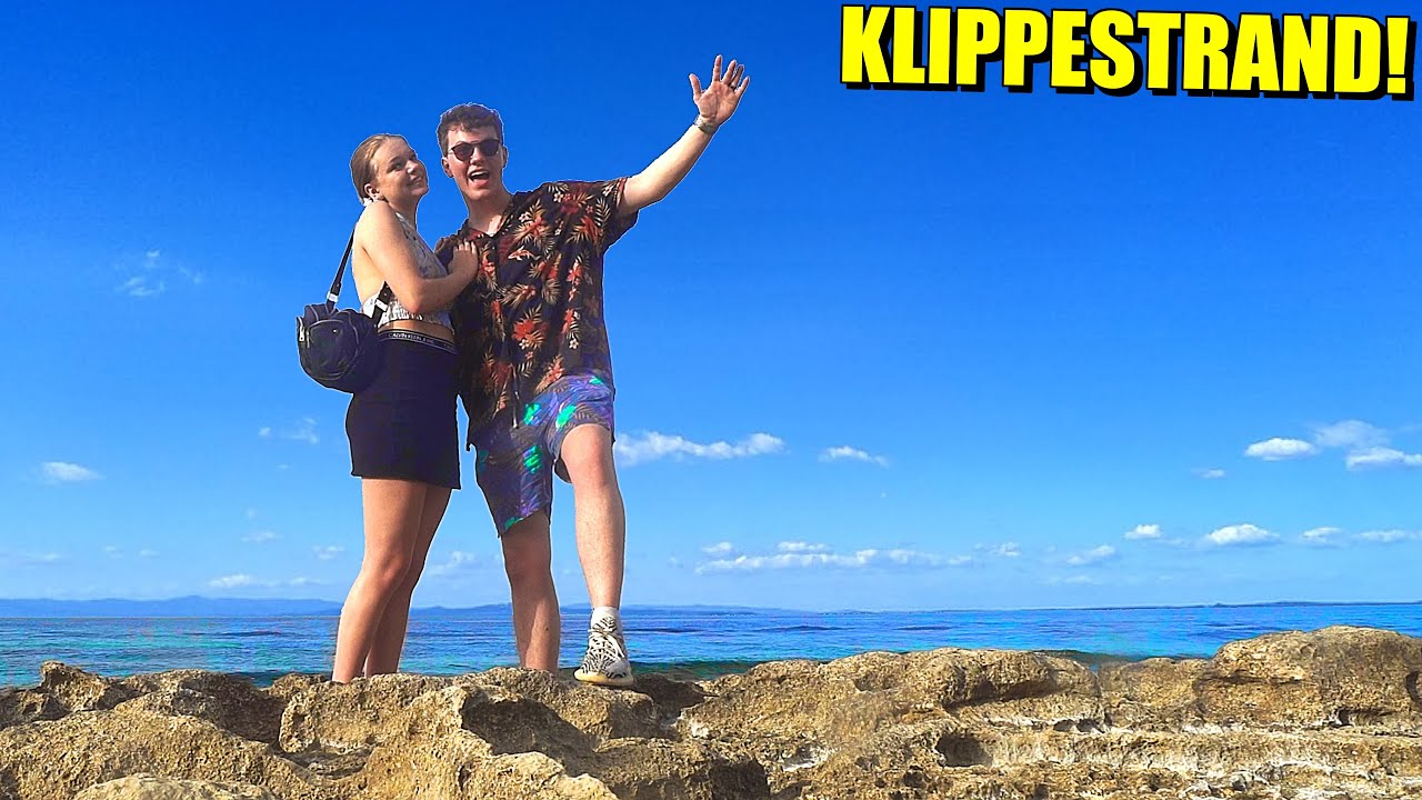 VI FANDT EN KÆMPE KLIPPESTRAND!! - Malta med min Kæreste #2