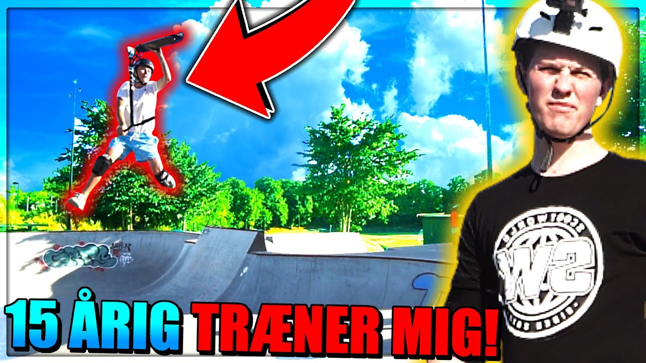 JEG BLIVER TRÆNET AF 15 ÅRIG TIL LØBEHJUL!! (GIVEAWAY PÅ LØBEHJUL!!)