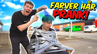 Farver Triers Hår Blåt PRANK!!