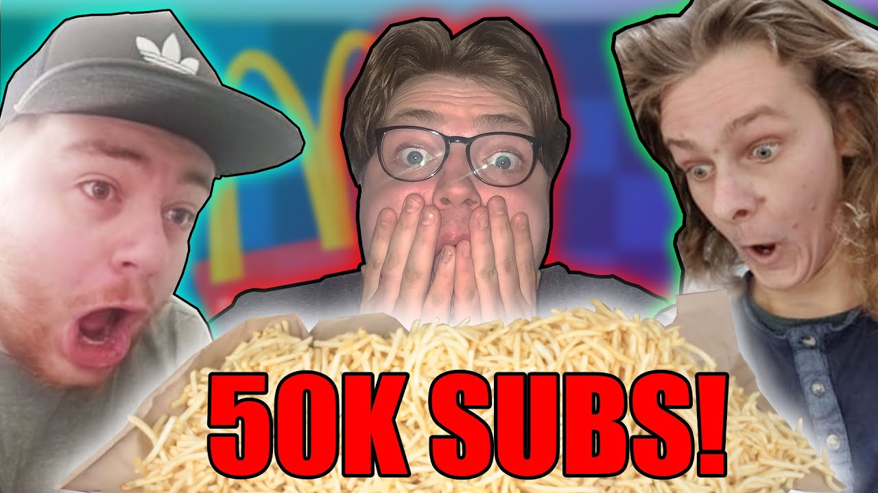 BESTILLER 50 STORE POMMES FRITES | 50.000 Subs Special