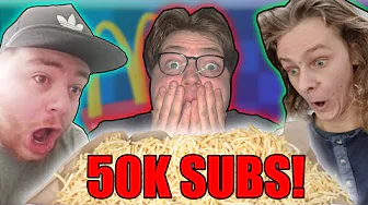 BESTILLER 50 STORE POMMES FRITES | 50.000 Subs Special
