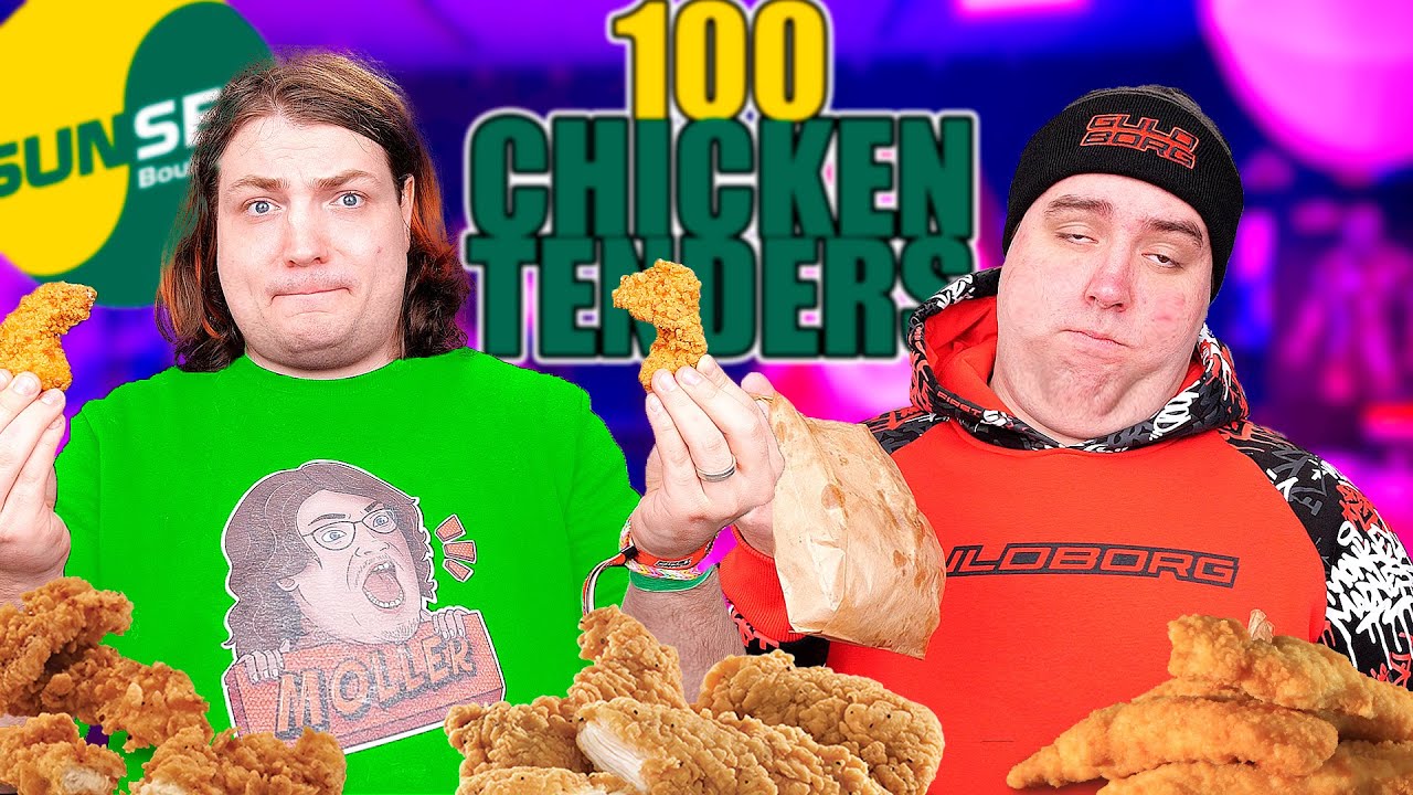 TO TYKKE DRENGE SPISER CHICKEN TENDERS! *FAIL*