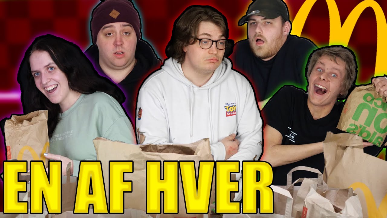 BESTILLER ÉN AF HVER FRA MCDONALDS!