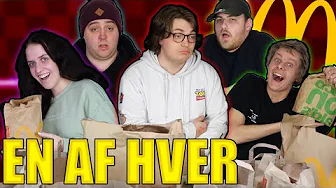 BESTILLER ÉN AF HVER FRA MCDONALDS!