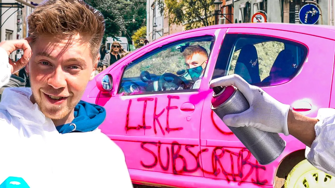 Jeg SPRAYMALEDE min bil PINK!