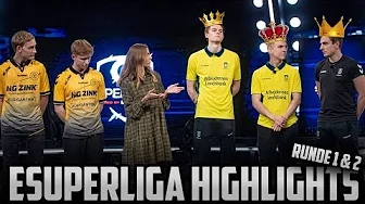 BEDSTE opgør i hele eSuperligaen!? (Highlights runde 1+2)