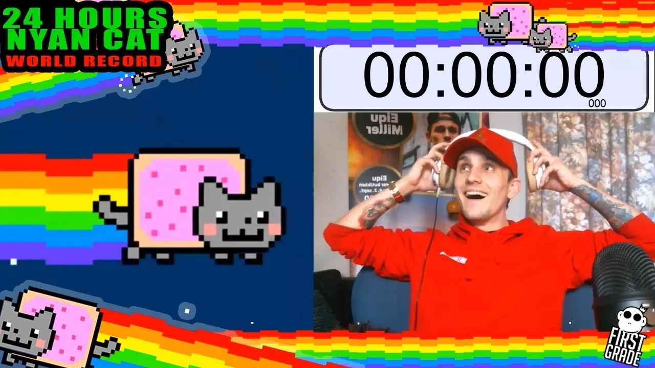 Alt det BEDSTE fra 24 TIMER NYAN CAT! (WORLD RECORD)