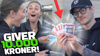 Jeg giver 10.000 KRONER til folk på gaden! 🤑 Reklame for OnePlus