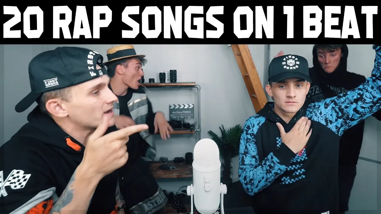 20 RAP SONGS ON 1 BEAT: Duet with Myself! Homicide - Logic ft. Eminem