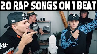 20 RAP SONGS ON 1 BEAT: Duet with Myself! Homicide - Logic ft. Eminem