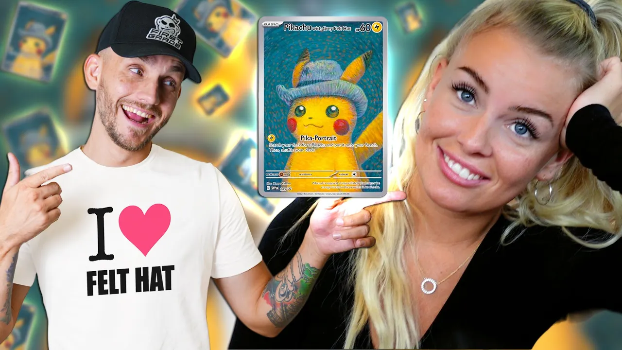 Tager min Kæreste til Amsterdam for at hente et Pokemon Kort - Pikachu with Felt Hat