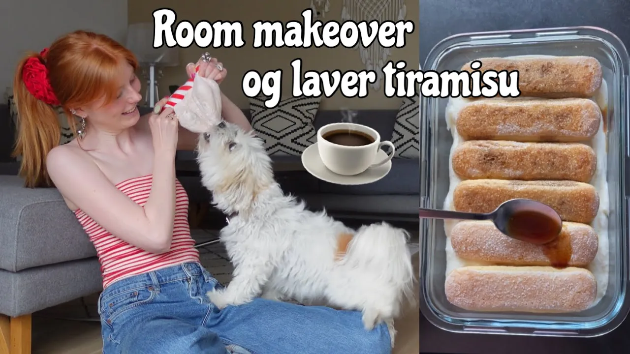 VLOG - LAVER OM PÅ MIT VÆRELSE  OG HJEMMELAVET TIRAMISU
