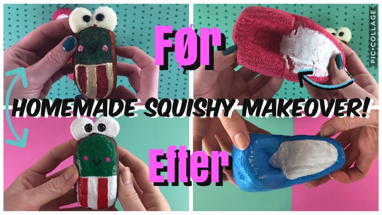 Homemade squishy makeover//fixer gamle squishies//