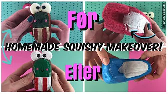 Homemade squishy makeover//fixer gamle squishies//