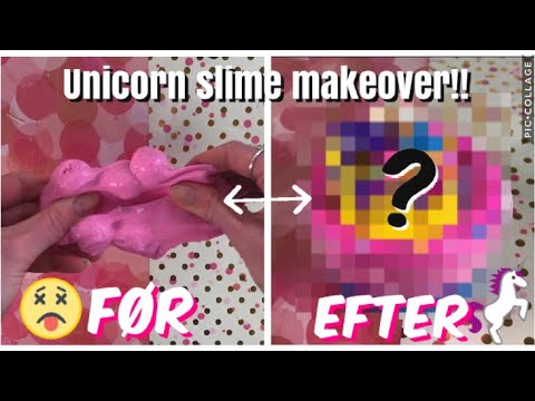 Unicorn slime makeover😍💗//Emmes krea-verden//