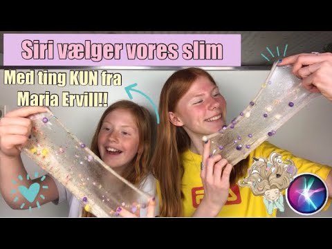 Siri vælger vores slim med ting KUN fra Maria Ervill!!