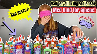 VÆLGER MINE SLIM INGREDIENSER MED BIND FOR ØJNENE!! //Emmes krea-verden//