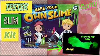 Tester slime kit!💚//Emmes krea-verden//