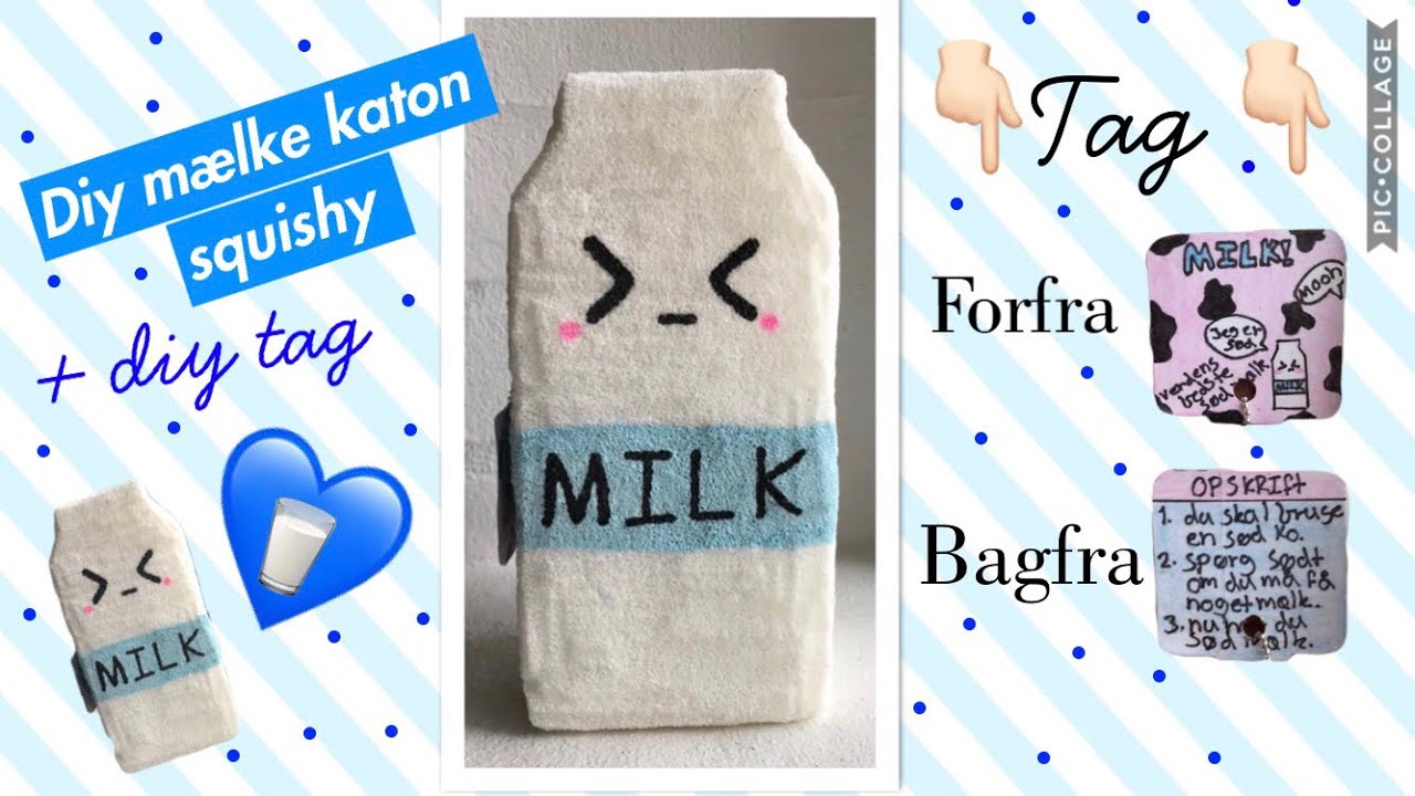 😱DIY MÆLKEKARTON SQUISHY😱 + tag 💖