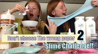 Don’t choose The wrong paper2!!(slime Challenge)