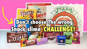 DON’T Choose the wrong snack SLIME CHALLENGE!!
