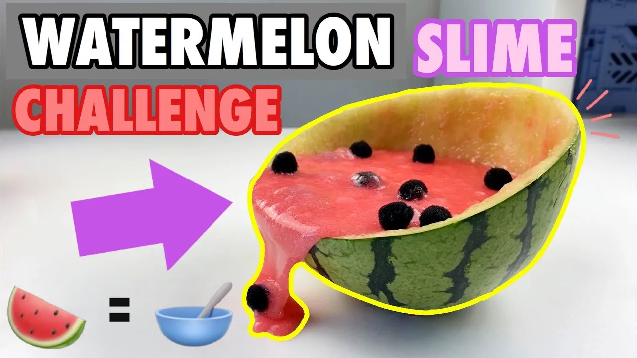 WATERMELON SLIME CHALLENGE!!!