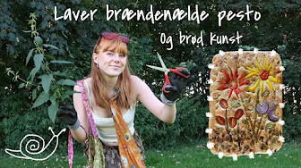 LAVER BRÆNDENÆLDEPESTO OG BRØD KUNST!! (Smager det godt?)
