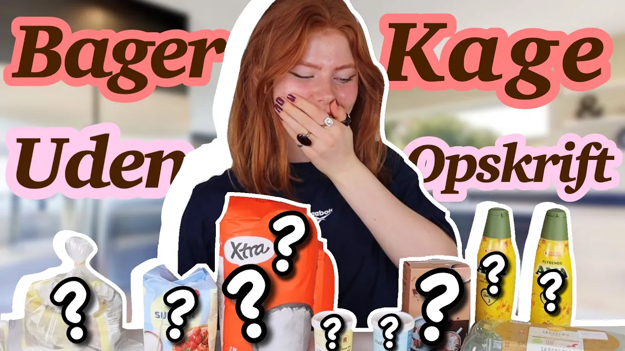 BAGER KAGE UDEN OPSKRIFT CHALLENGE!! //Emmes krea-verden//